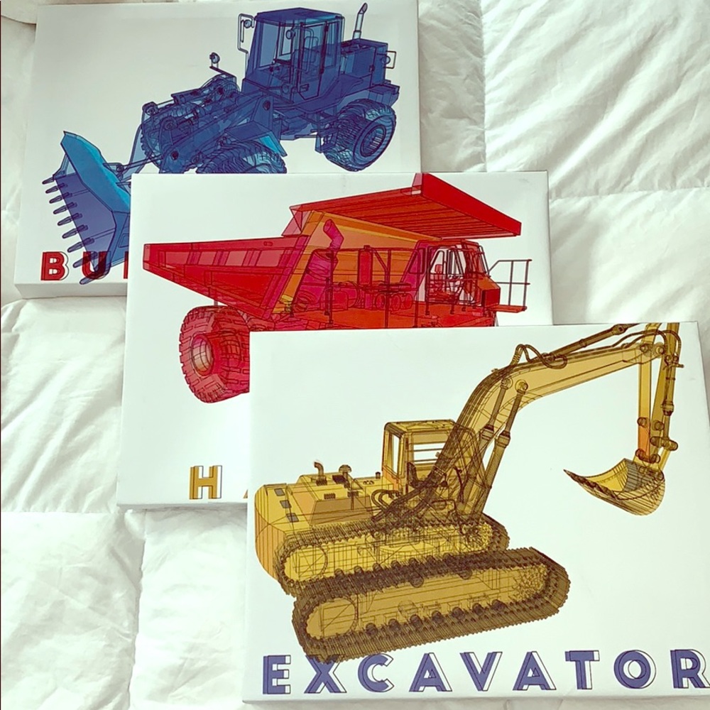 Canvas Prints (Bulldozer, Hauler, Excavator)